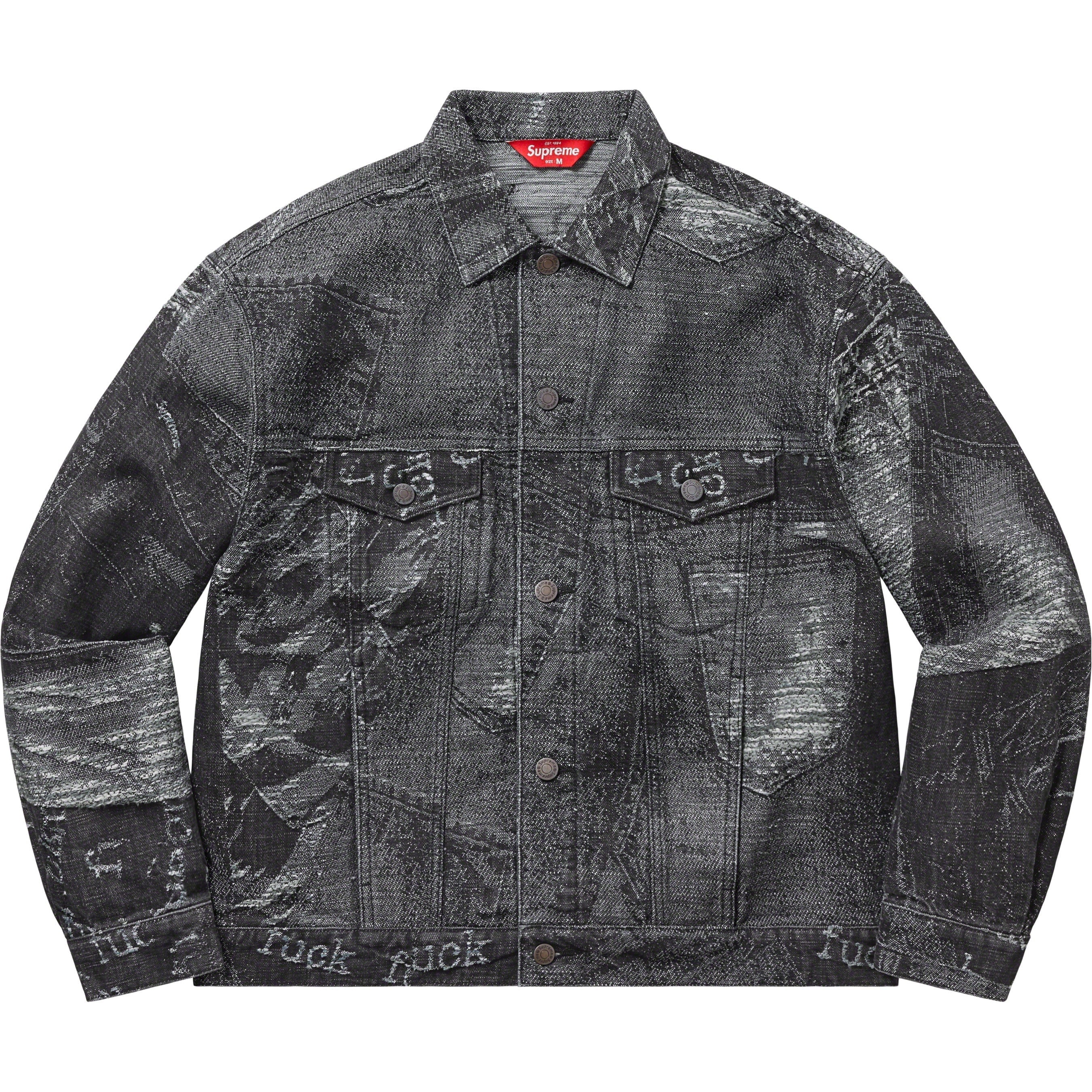 Archive Denim Jacquard Trucker Jacket view 8